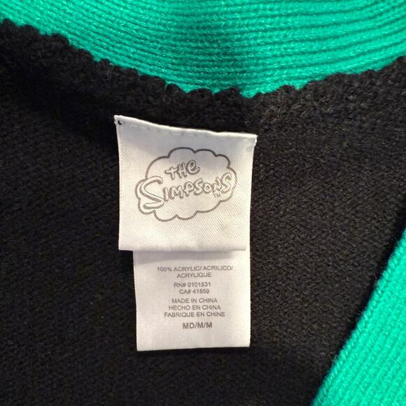 The Simpsons Christmas Lisa Bart Womens Holiday Cardigan Ugly Sweater Size M - Picture 4 of 6